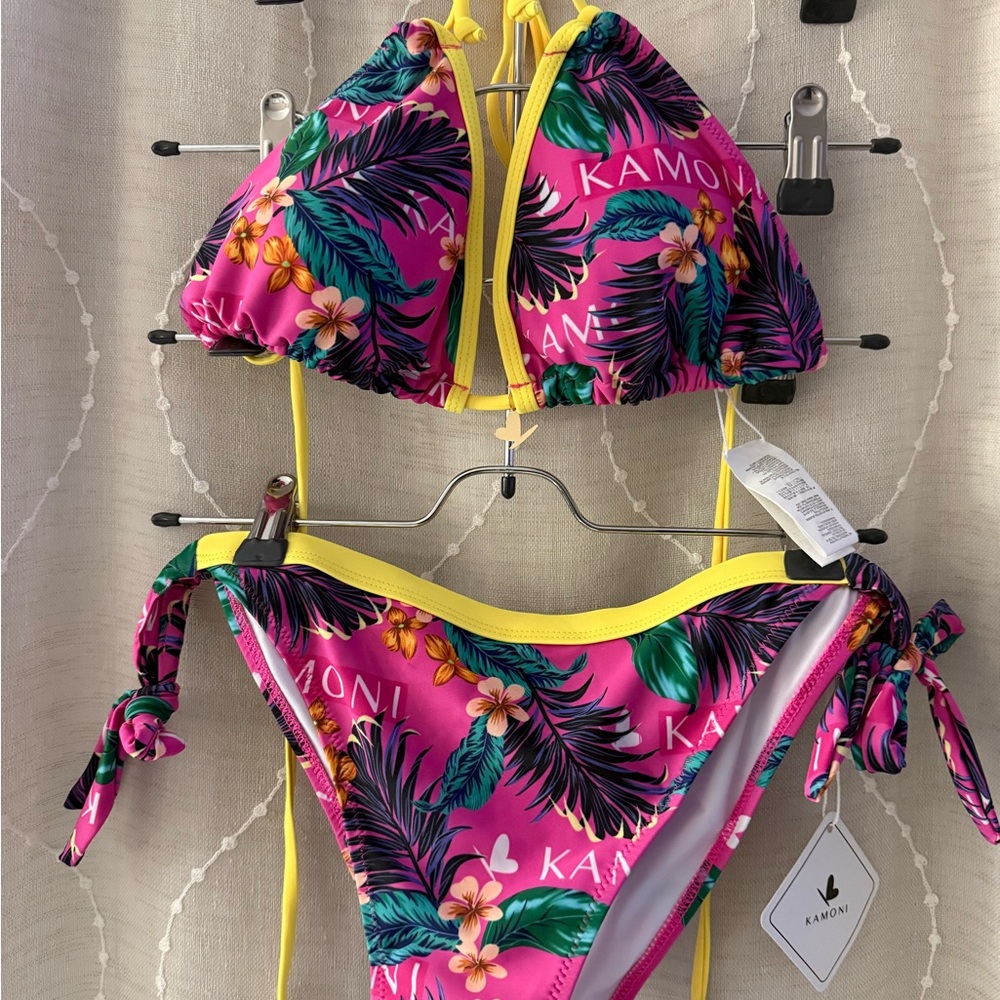 Kamoni Floral Pink Bikini Set